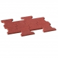 Preview: Doppel-T Pflasterplatte rot 23 mm